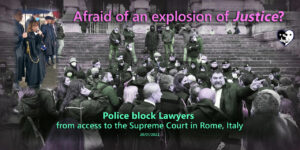 Lawyers blocked by police from access to the Supreme Court - Rome, Italy 20/01/2022 (IT►EN/ES/NL)