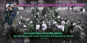 Avvocati bloccati dalla polizia per accedere alla Corte di Cassazione - Roma, Italia 20/01/2022 (IT►EN/ES/NL)